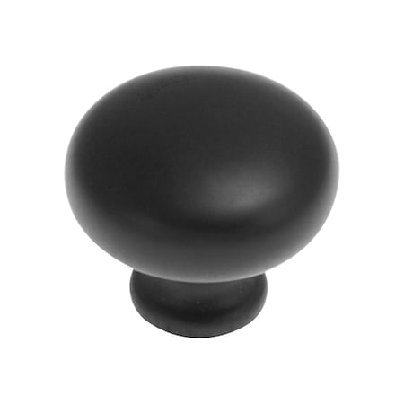 Hickory Hardware Cottage Collection Knob 1-1/4 Inch Diameter Matte Black Finish P771-MB